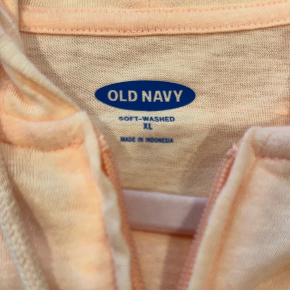 NWT Old Navy Peach Hoodie Zip Jacket sz XL - Picture 6 of 6